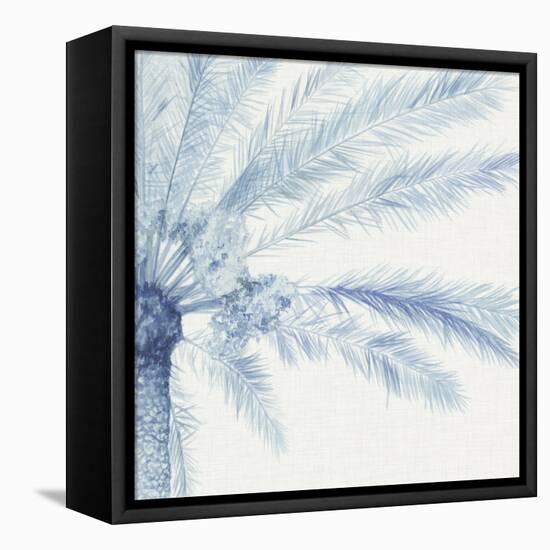 Chambray Palms II-Megan Meagher-Framed Stretched Canvas