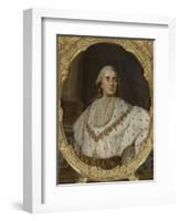 Chambre de la Reine : dessus de glace (entre-fenêtres) : "Louis XVI, roi de France et de Navarre-Joseph Siffred Duplessis-Framed Giclee Print