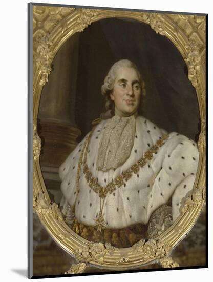 Chambre de la Reine : dessus de glace (entre-fenêtres) : "Louis XVI, roi de France et de Navarre-Joseph Siffred Duplessis-Mounted Giclee Print