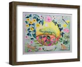 Chameleon (Month of June from a Calendar)-Vivika Alexander-Framed Giclee Print