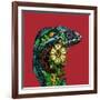 Chameleon Red-Sharon Turner-Framed Art Print