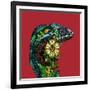 Chameleon Red-Sharon Turner-Framed Art Print