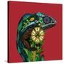 Chameleon Red-Sharon Turner-Stretched Canvas