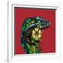 Chameleon Red-Sharon Turner-Framed Art Print