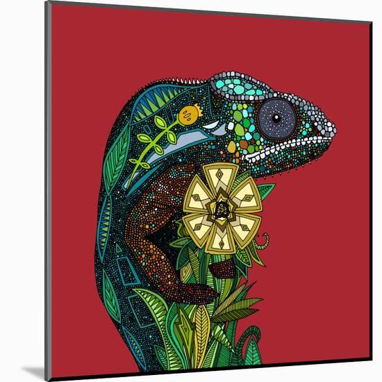 Chameleon Red-Sharon Turner-Mounted Art Print