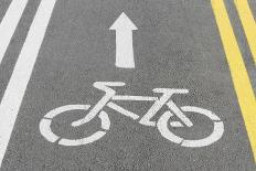 Bike Lane, Road For Bicycles-ChamilleWhite-Art Print