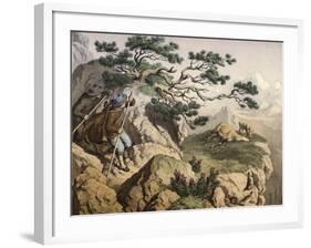 Chamois Hunters of the Alps-null-Framed Giclee Print