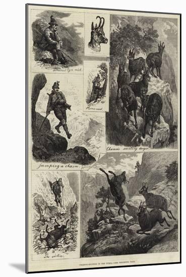 Chamois-Hunting in the Tyrol-null-Mounted Giclee Print