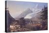 Chamoix in the Days of the Conquest of Mont Blanc-Johann Velten-Stretched Canvas