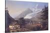 Chamoix in the Days of the Conquest of Mont Blanc-Johann Velten-Stretched Canvas