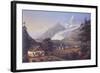 Chamoix in the Days of the Conquest of Mont Blanc-Johann Velten-Framed Giclee Print