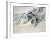 Chamonix, Aiguille Charmoz, from a Window of the Union, 1849-John Ruskin-Framed Giclee Print