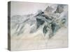 Chamonix, Aiguille Charmoz, from a Window of the Union, 1849-John Ruskin-Stretched Canvas