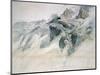 Chamonix, Aiguille Charmoz, from a Window of the Union, 1849-John Ruskin-Mounted Giclee Print