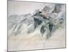 Chamonix, Aiguille Charmoz, from a Window of the Union, 1849-John Ruskin-Mounted Giclee Print