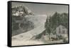 Chamonix - Bossons Glacier. Postcard Sent in 1913-French Photographer-Framed Stretched Canvas