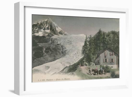 Chamonix - Bossons Glacier. Postcard Sent in 1913-French Photographer-Framed Giclee Print