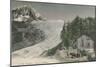 Chamonix - Bossons Glacier. Postcard Sent in 1913-French Photographer-Mounted Giclee Print