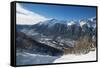 Chamonix, Haute-Savoie, French Alps, France, Europe-Christian Kober-Framed Stretched Canvas