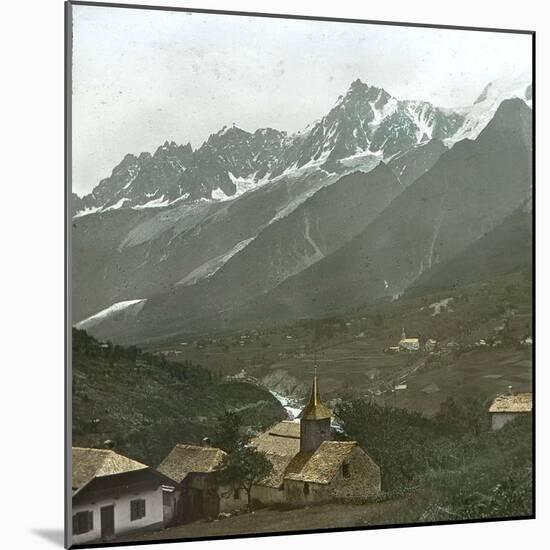 Chamonix (Haute-Savoie), Les Houches and the Aiguille Du Midi-Leon, Levy et Fils-Mounted Photographic Print