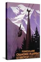 Chamonix-Mont Blanc, France - Funicular Railway to Brevent Mt.-Lantern Press-Stretched Canvas