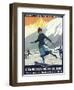 Chamonix Mont-Blanc, France - Ice Skating-Lantern Press-Framed Art Print