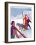 Chamonix Mont-Blanc, France - PLM Railway Promotional Poster-Lantern Press-Framed Art Print