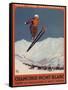 Chamonix Mont-Blanc, France - Ski Jump-Lantern Press-Framed Stretched Canvas