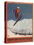 Chamonix Mont-Blanc, France - Ski Jump-Lantern Press-Stretched Canvas