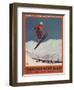 Chamonix Mont-Blanc, France - Ski Jump-Lantern Press-Framed Art Print