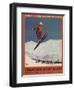 Chamonix Mont-Blanc, France - Ski Jump-Lantern Press-Framed Art Print