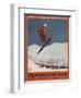 Chamonix Mont-Blanc, France - Ski Jump-Lantern Press-Framed Art Print