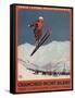 Chamonix Mont-Blanc, France - Ski Jump-Lantern Press-Framed Stretched Canvas