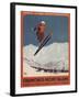 Chamonix Mont-Blanc, France - Ski Jump-Lantern Press-Framed Art Print