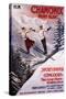 Chamonix Mont-Blanc, France - Skiing Promotional Poster-Lantern Press-Stretched Canvas