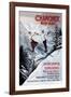 Chamonix Mont-Blanc, Skiing-The Vintage Collection-Framed Giclee Print