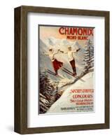 Chamonix, Mont Blanc-Francisco Tamagno-Framed Art Print