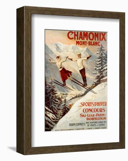 Chamonix, Mont Blanc-Francisco Tamagno-Framed Art Print