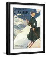 Chamonix Mont Blanc-Vintage Apple Collection-Framed Giclee Print