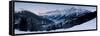 Chamonix Valley, Mont Blanc and the Mont Blanc Massif Range of Mountains-Gavin Hellier-Framed Stretched Canvas