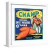 Champ Brand Louisiana Sweet Potatoes, Yams-null-Framed Art Print