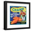 Champ Brand Louisiana Sweet Potatoes, Yams-null-Framed Art Print