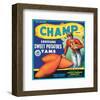 Champ Brand Louisiana Sweet Potatoes, Yams-null-Framed Art Print