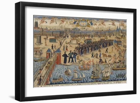 Champ de conduite de Labrie l'ile d'amour dit le désiré-null-Framed Giclee Print