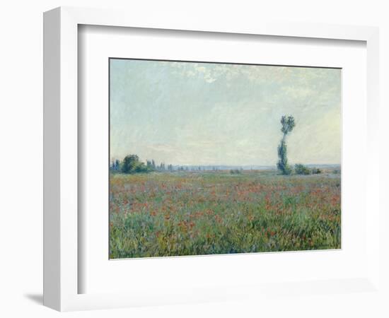 Champ de coquelicots, 1881-Claude Monet-Framed Giclee Print