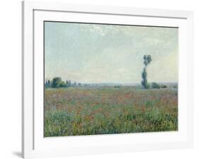 Champ de coquelicots - Poppy Field. 1881-Claude Monet-Framed Giclee Print