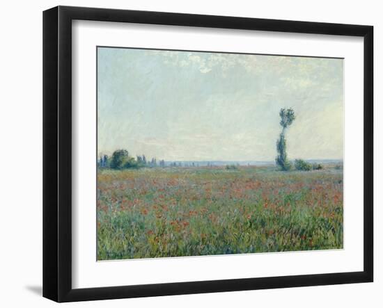 Champ de coquelicots - Poppy Field. 1881-Claude Monet-Framed Giclee Print