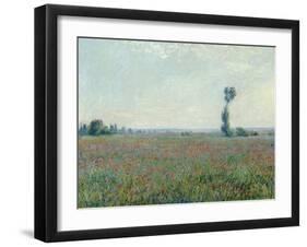 Champ de coquelicots - Poppy Field. 1881-Claude Monet-Framed Giclee Print