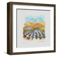 Champ De Lavande Dans Le Midi-Urbain Huchet-Framed Collectable Print