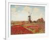 Champ de Tulipes-Claude Monet-Framed Art Print